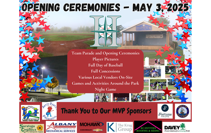 Opening Ceremonies Coming Soon -- May 3rd.